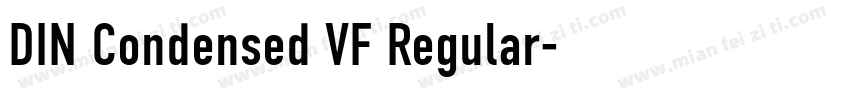 DIN Condensed VF Regular字体转换